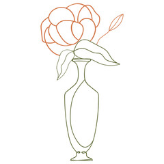 Flower vase illustration