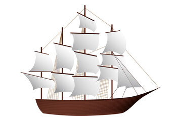 sailing ship vector png