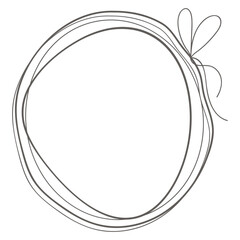 Round frame illustration