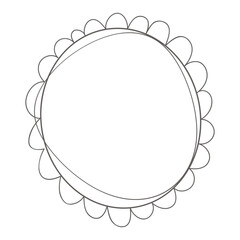 Round frame illustration