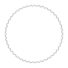 Circle shape frame illustration