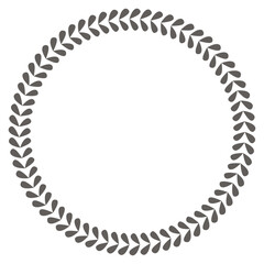 Circle shape frame illustration