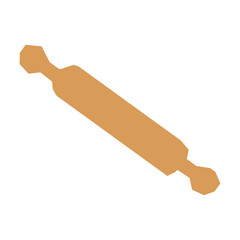 Rolling pin flat illustration