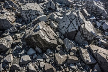 black and white stone