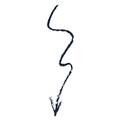 Arrow chalk stroke illustration