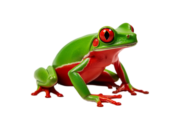 Tree frog cut out. Generative AI