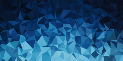 Obraz premium dark blue low poly abstract background