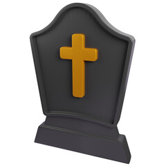 Fototapeta premium 3D Halloween Grave Illustration