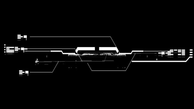 scifi abstract background with animation