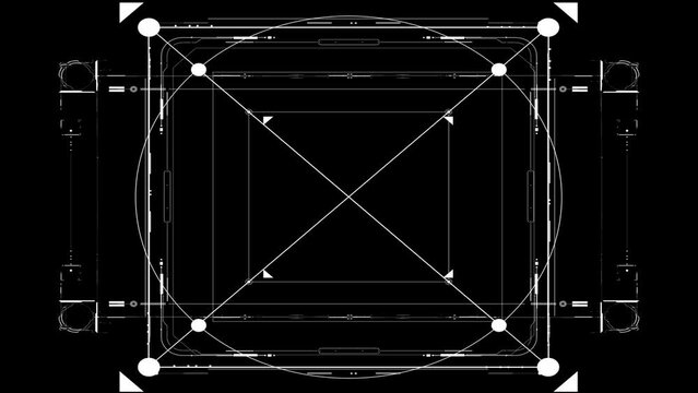 scifi abstract background with animation