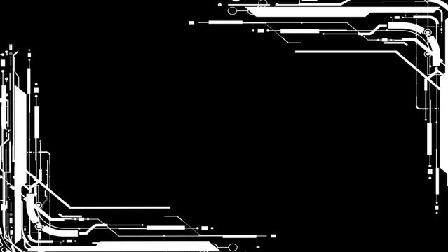 scifi abstract background with animation