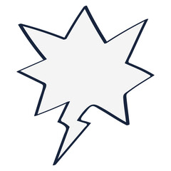 Yelling bubble illustration