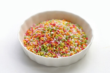 Sugar sprinkles for cake ice cream toppings