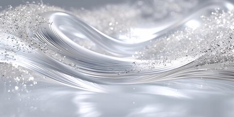 Аbstract background with bokeh defocused lights. Glittering lights background. Bokeh background with copy space.. 3D rendering