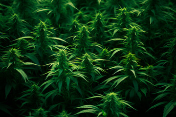 Cannabis bush, growing marijuana in special conditions