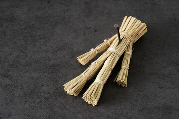 halloween curse straw doll Japanese wara ningyo voodoo dark magic background. halloween curse straw doll Japanese wara ningyo voodoo dark magic dark background. curse straw doll                   