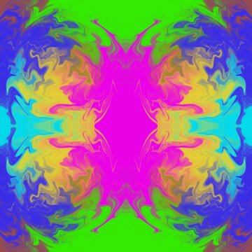 Abstract, color-painted images without exact shapes, multi-colored, pretty multi-colored painted together, are used to create background images.