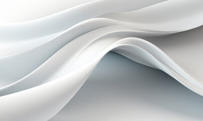 White abstract wave. Dynamic abstract composition illustration. Design element for web banners, posters and flyer.