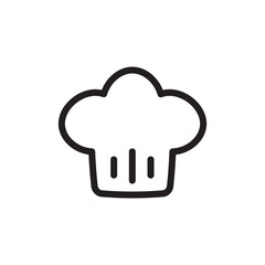 Chef cap vector icon. Chef hat flat sign design. Chef cooker hat symbol pictogram. UX UI icon