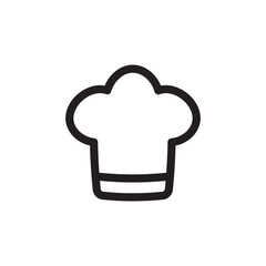 Chef cap vector icon. Chef hat flat sign design. Chef cooker hat symbol pictogram. UX UI icon