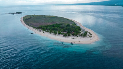 Fototapeta na wymiar Island, sea, and beach in Indonesia 
