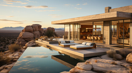 Fototapeta premium hotel in the morning