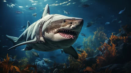Poster Shark under the sea © iCexpert