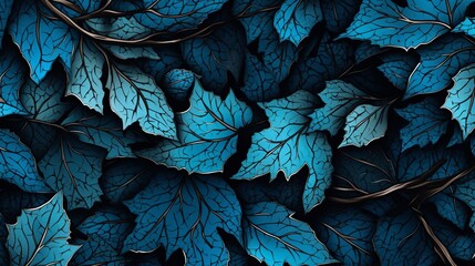 background with leaves Created with generative Ai