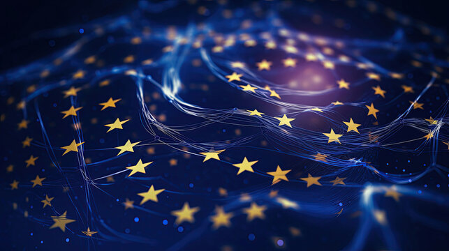 European AI Act, data points, abstract image