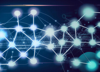 Fototapeta premium Technology Network Background