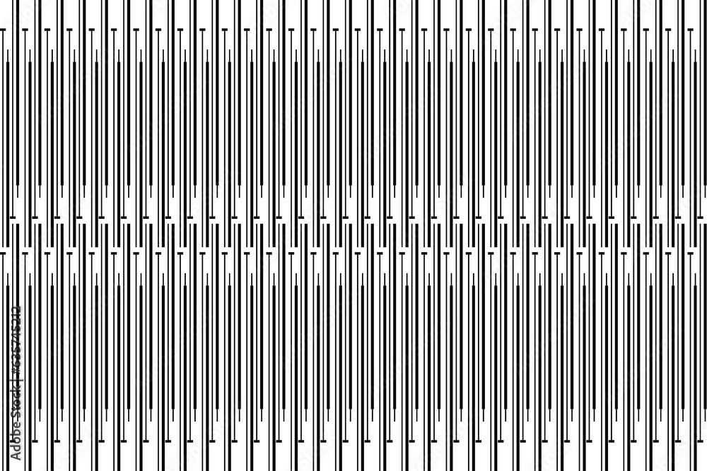 Poster vertical of stripe pattern vector. design trellis lines black on white background. design print for 