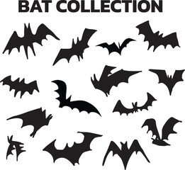 Naklejka premium set of halloween bats