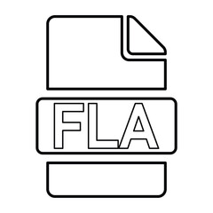 FLA File Format Icon