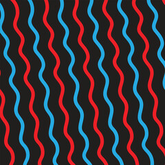 Waves seamless abstract background pattern. Vector illustration Best for social media design, graphics, printable and more