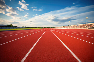 Sports field. Racetrack. 
