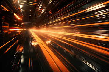 motion blur stock photo, ray tracing. created by generative AI technology.