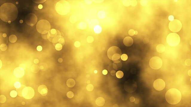 4K Futuristic shiny glittering flickering particle space loop background animation. Shiny glowy bokeh backdrop. Shimmering particle bg for new year, Christmas 2023, 2024,2025. Seamless loop in 30 fps.