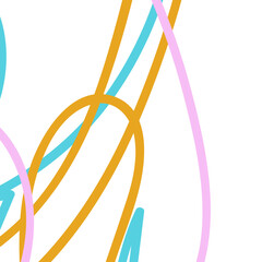 Blue pink orange lines background 