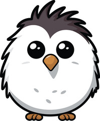 Fototapeta premium cute animal sticker cartoon illustration minimal vector design