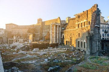 Temple of Mars the Avenger, in the Forum of Augustus