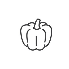 Pumpkin vegetable line icon