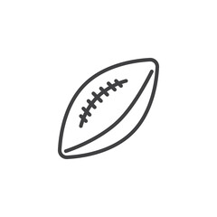 American football ball line icon