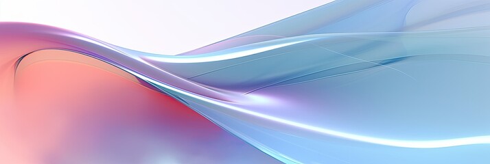 illustration of colorful clean flexible glass digital art background, generative AI