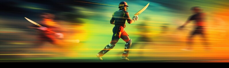 Cricket sport concept banner