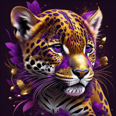 Goldener Baby Leopard