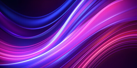 Neon Dreams. Abstract Background of Luminous Neon Lights
