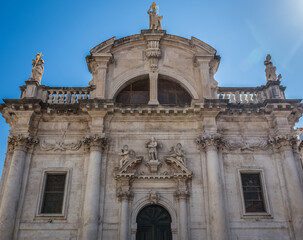 Fototapeta na wymiar Baroque style Church of Saint Blaise in Dubrovnik, Croatia