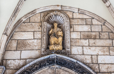 Details of Rector's Palace on Old Town of Dubrovnik city, Croatia