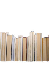 a row of books