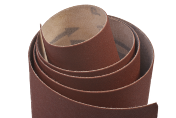 a roll of sandpaper
